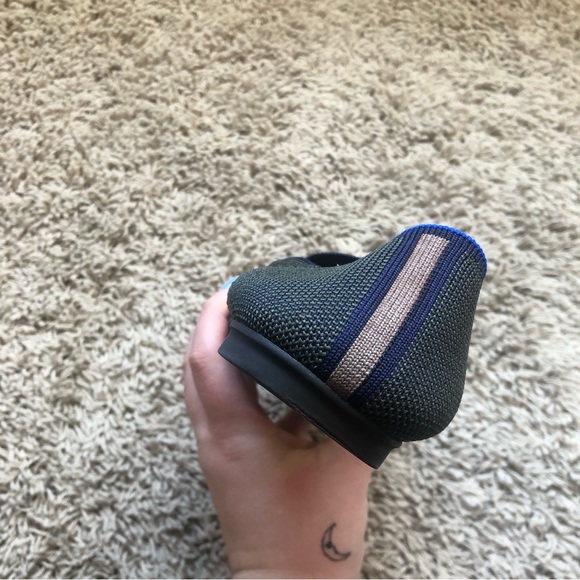 Rothy’s | SINGLE SHOE Green/Blue/Taupe LEFT SHOE ONLY Replacement/Amputee Flat - Picture 4 of 10